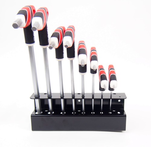 Stojak na klucze imbusowe z rączką ( na zestaw 9szt) 